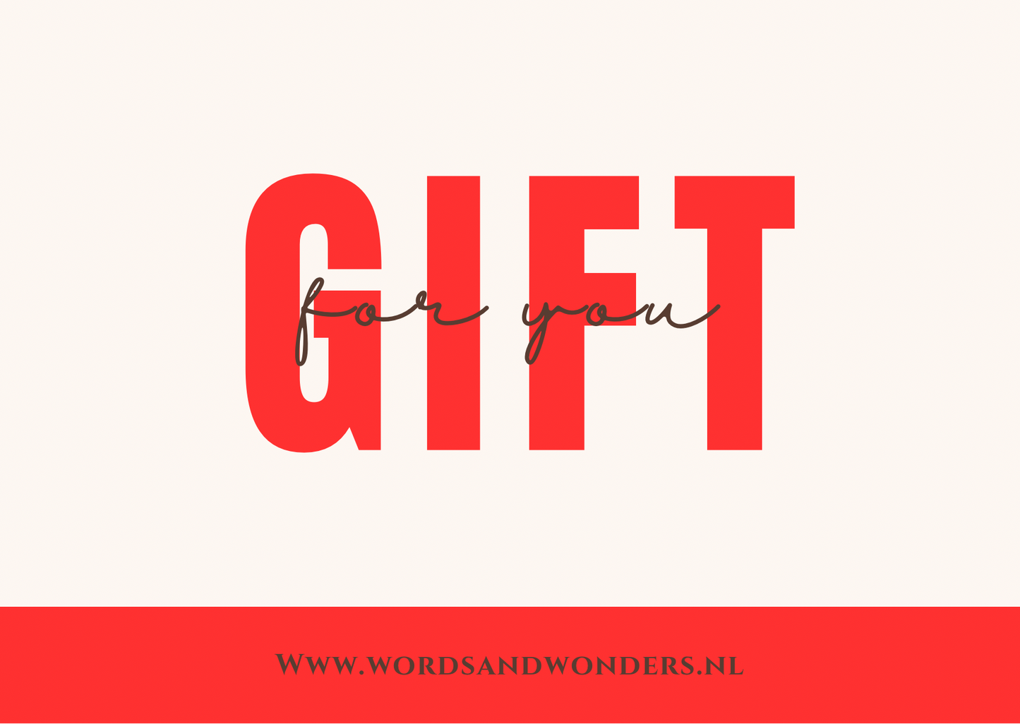 Words & Wonders giftcard