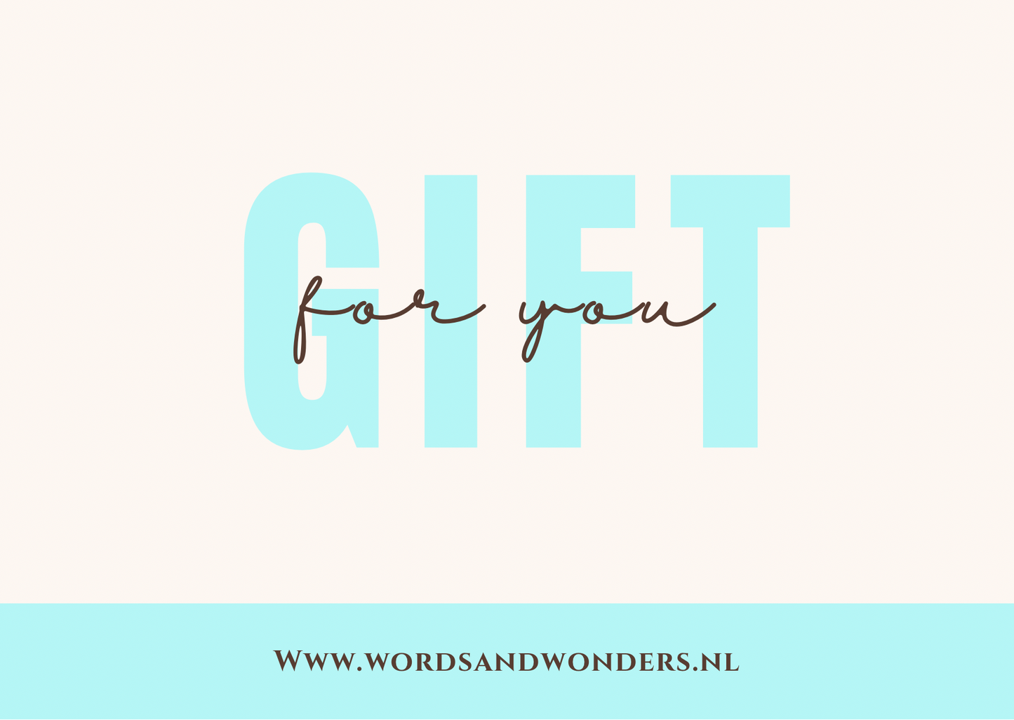 Words & Wonders giftcard