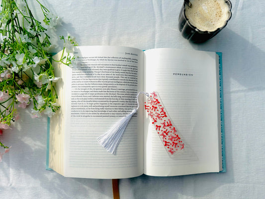 Acryl boekenlegger “bows”