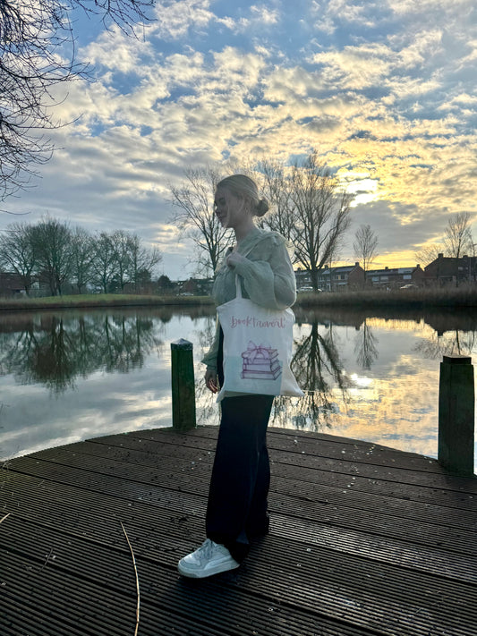 Tote Bag BOOKTROVERT Pink